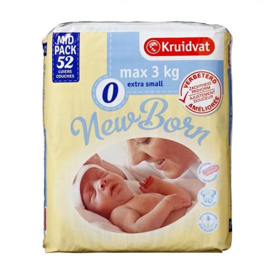 Kruidvat 0 Newborn Extra Small Luiers Midpack