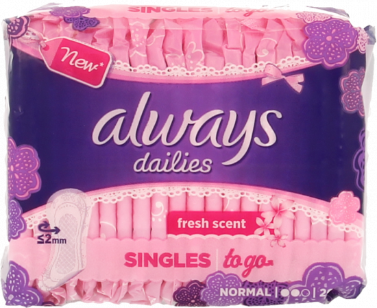 Always Dailies Inlegkruisjes Single To Go Always Dailies Inlegkruisjes Single To Go