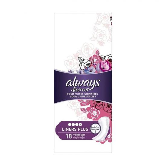 Always Discreet Plus Inlegkruisjes Always Discreet Plus Inlegkruisjes