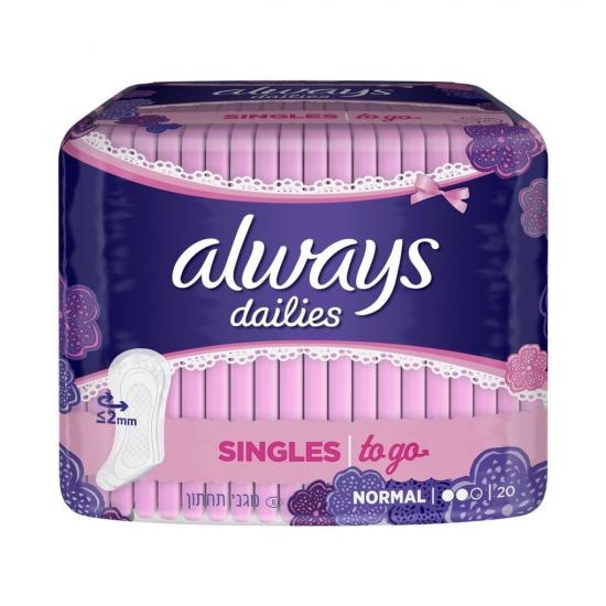 Always Dailies Singles To Go Inlegkruisjes Always Dailies Singles To Go Inlegkruisjes