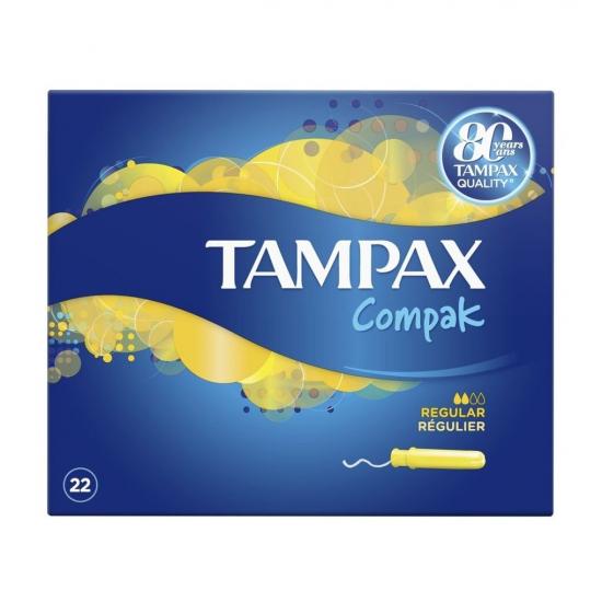 Tampax Compak Regular Tampons Tampax Compak Regular Tampons