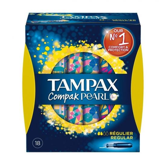 Tampax Compak Pearl Regular Tampons met Inbrenghuls Tampax Compak Pearl Regular Tampons met Inbrenghuls