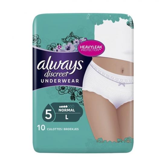 Always Discreet Normal Broekjes voor Urineverlies en Incontinentie Always Discreet Normal Broekjes voor Urineverlies en Incontinentie