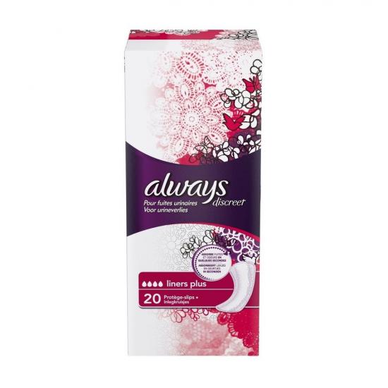 Always Discreet Plus Inlegkruisjes voor Urineverlies Always Discreet Plus Inlegkruisjes voor Urineverlies