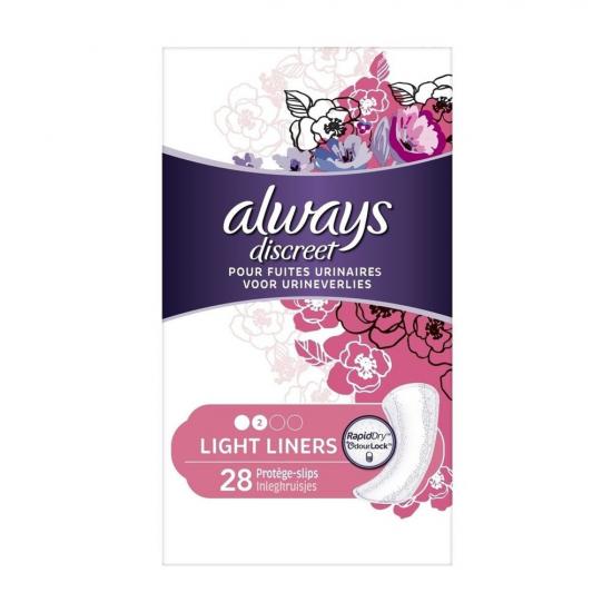 Always Discreet Light Inlegkruisjes Always Discreet Light Inlegkruisjes