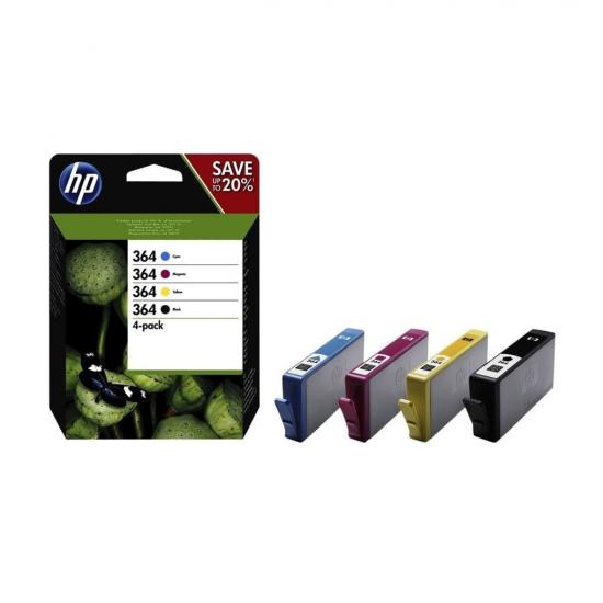 HP 364 Originele Zwart/Cyaan/Magenta/Gele Inktcartridges