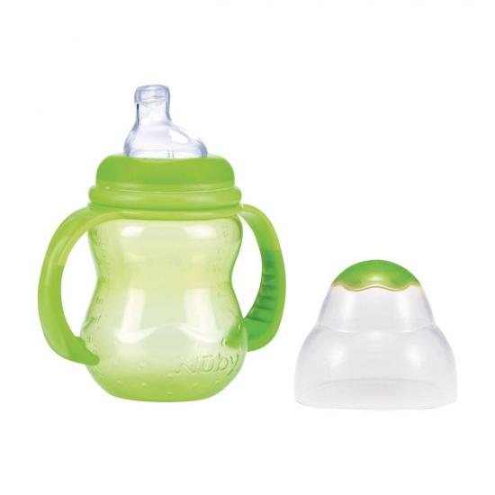 Nuby 6M+ Trainingsfles met Antilektuit Nuby 6M+ Trainingsfles met Antilektuit