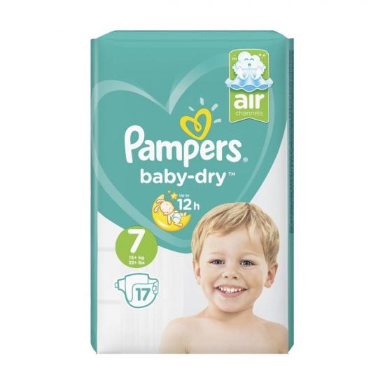 Pampers Baby-Dry Maat 7 15+ kg Luiers Pampers Baby-Dry Maat 7 15+ kg Luiers
