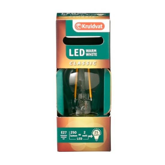 Kruidvat Niet-Dimbare G45 2W 250LM Led-Lamp Kruidvat Niet-Dimbare G45 2W 250LM Led-Lamp