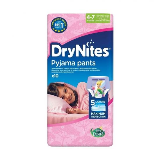 Drynites Girls 4-7 Pyjama Pants Luiers Drynites Girls 4-7 Pyjama Pants Luiers