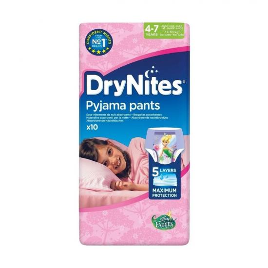 Drynites Girls 4-7 Pyjama Pants Luiers