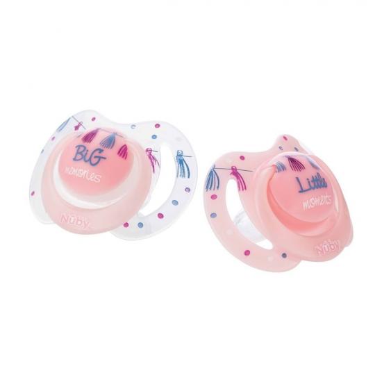 Nuby Little Moments 6M+ Glow Ovale Fopspenen