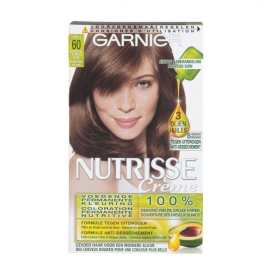 Garnier Nutrisse Crème 60 Natuurlijk Donkerblond Permanente Haarkleuring