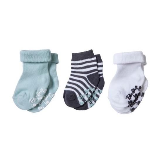 mintgroen, wit, antraciet, 0-6m, 3 paar mintgroen, wit, antraciet, 0-6m, 3 paar
