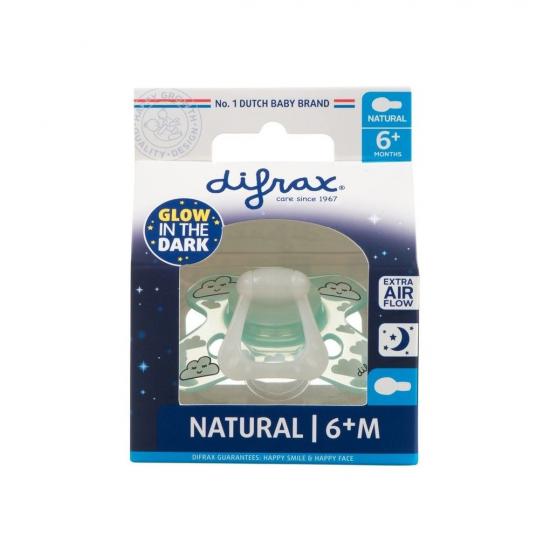 Difrax Natural 6+ Maanden Glow in the Dark Fopspeen Difrax Natural 6+ Maanden Glow in the Dark Fopspeen