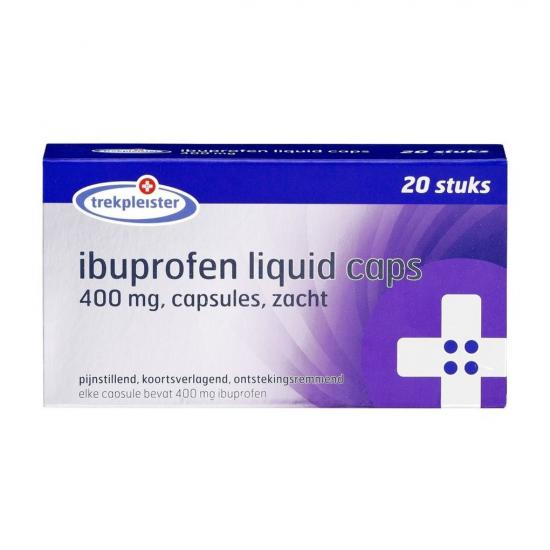 Trekpleister Ibuprofen 400mg Liquid Caps