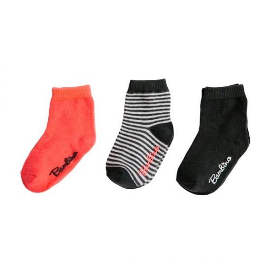 koraalkleur, antraciet, 12-18m, 3 paar koraalkleur, antraciet, 12-18m, 3 paar