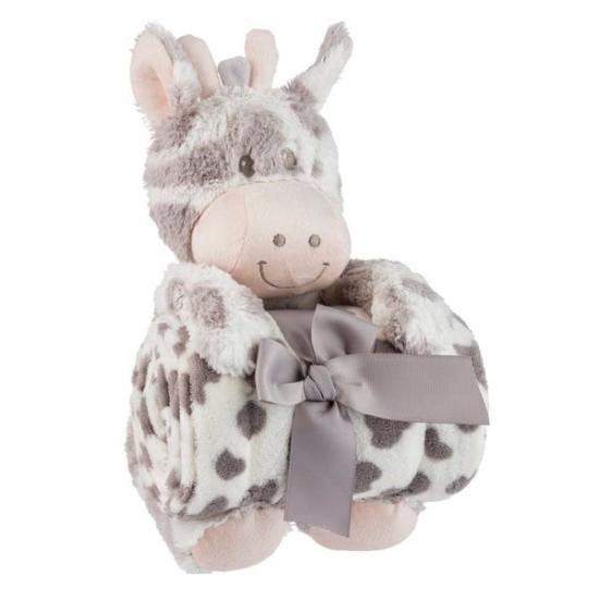 Villa Volance Plaid met Knuffelgiraffe Villa Volance Plaid met Knuffelgiraffe