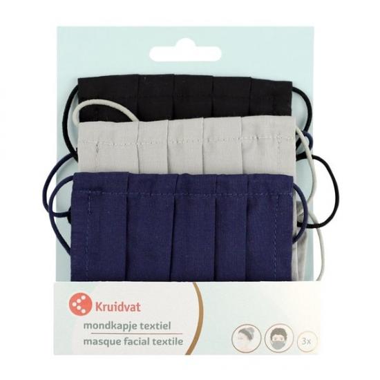 navy, zwart, grijs, 3 stuks navy, zwart, grijs, 3 stuks